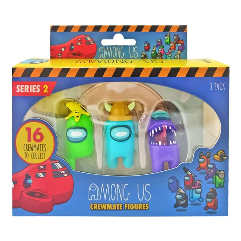 Toikido Among Us Crewmate Figures 3 Pack Deluxe Box-Multiple shapes