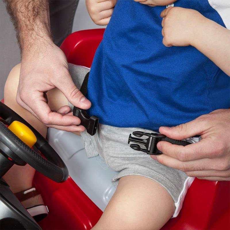 ستب2 - عربة دفع للأطفال لون أحمر