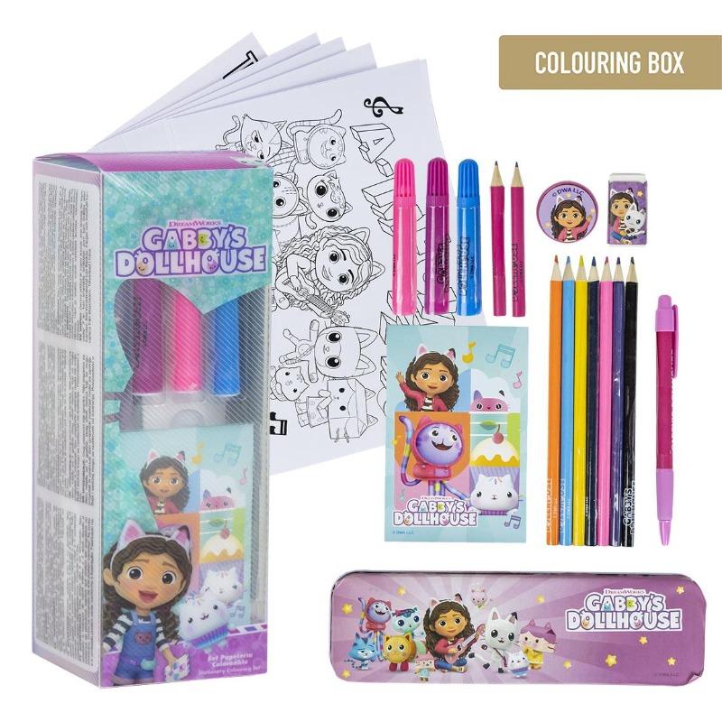 Gabbys Doll House Colorable Stationery Set Box