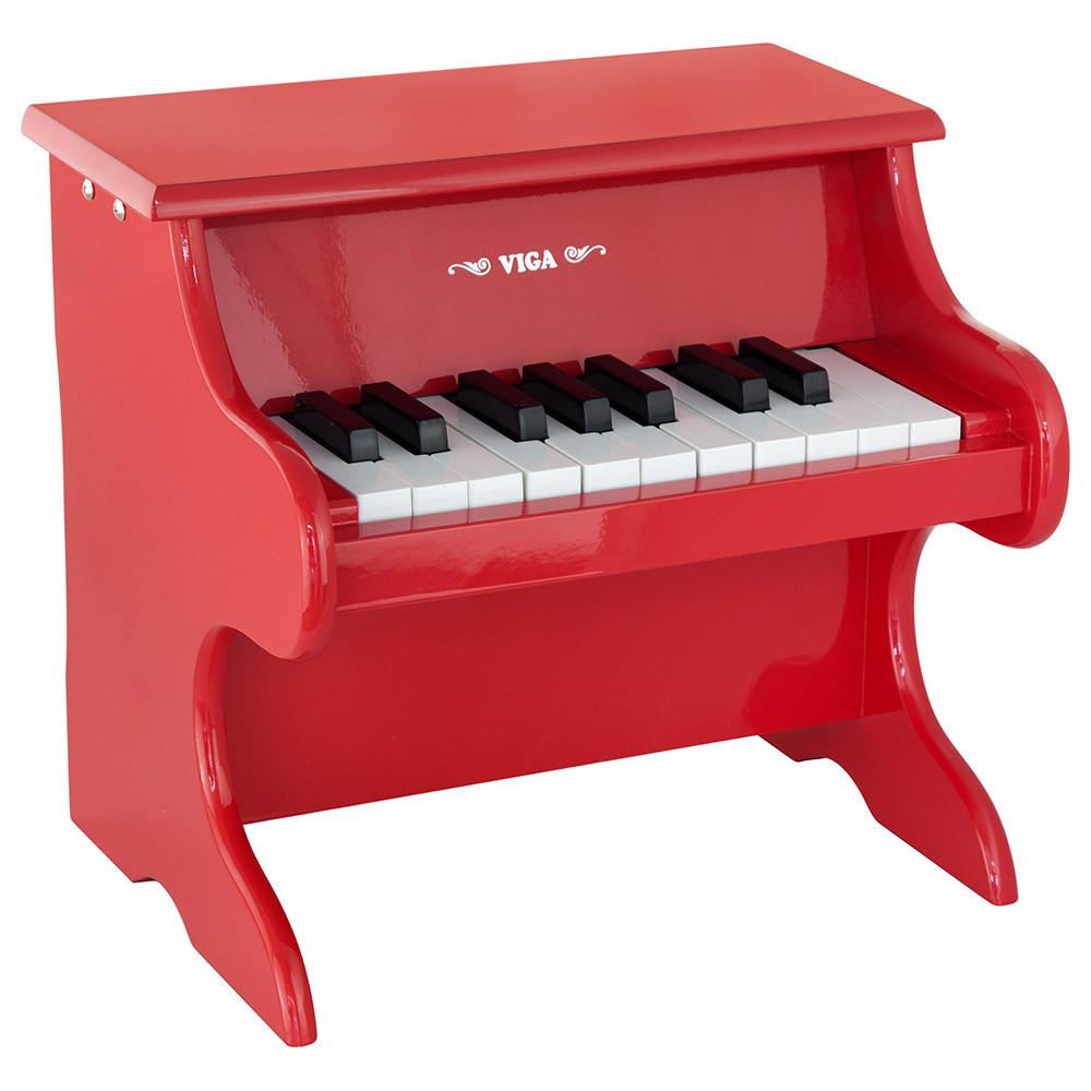 فيجا - لعبة البيانو 18 مفتاح لون أحمر