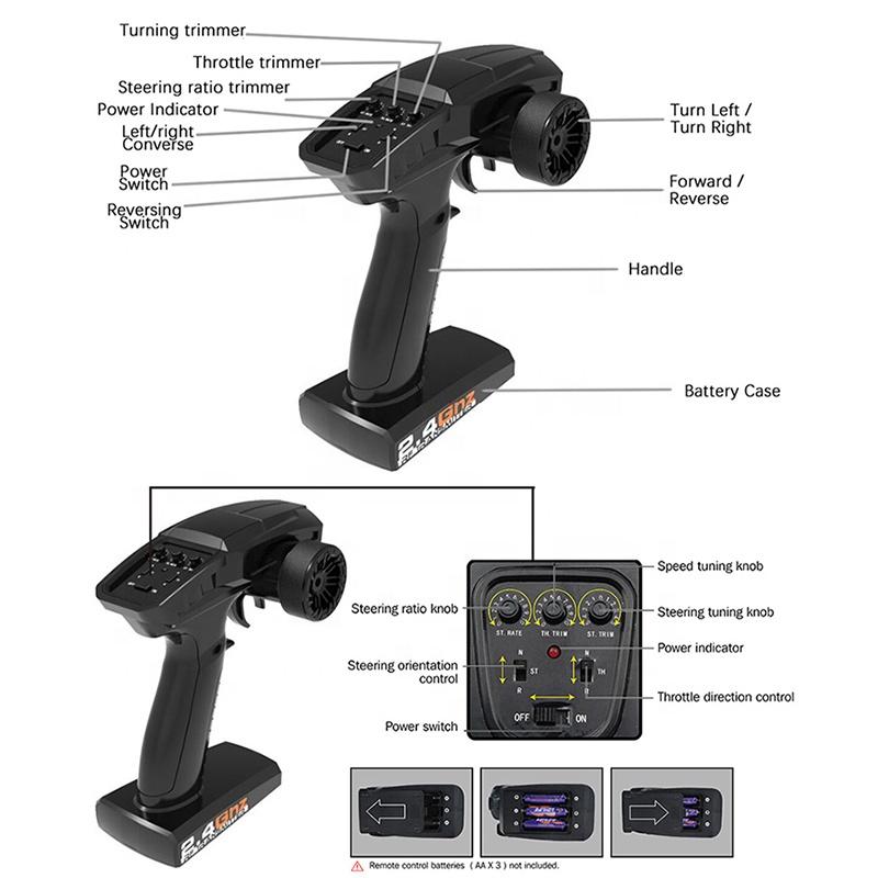 Enoze RC Car Black Ghost - Yellow