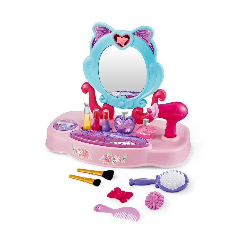 Dresser Playset Pretend Toys For Girls - Pink