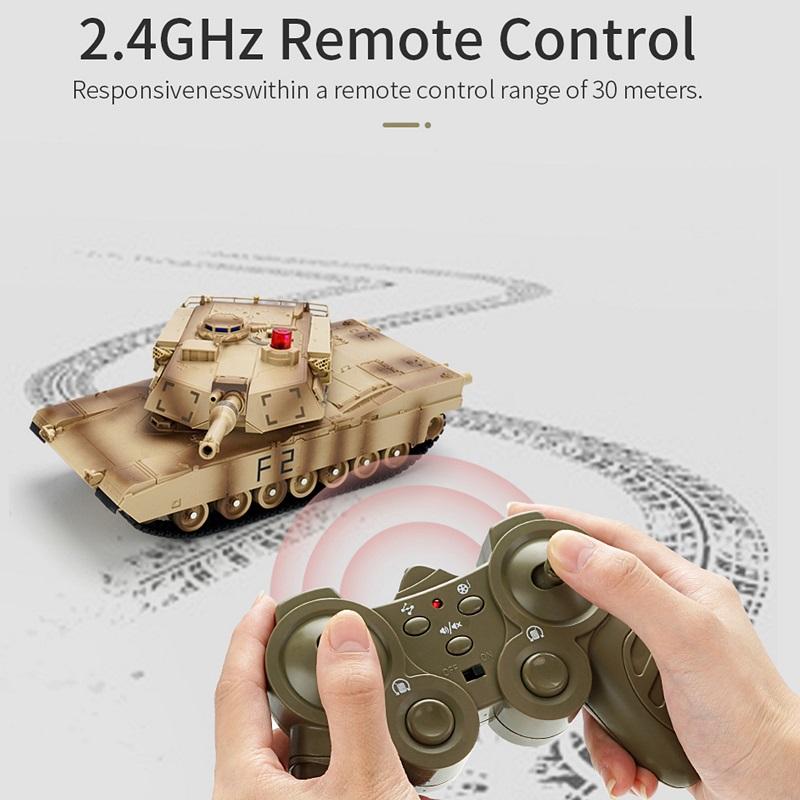 JJRC RC Military Battle Tank Shooting With Lights