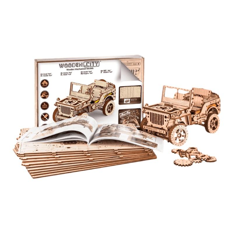Wooden City Jeep 3D Puzzle