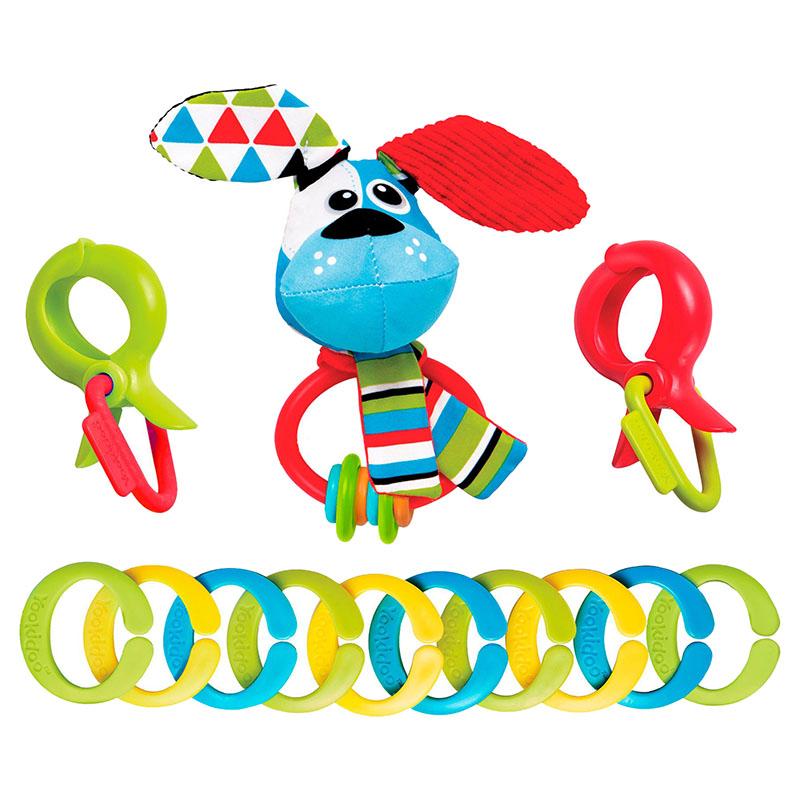 يوكيدو -  خشخيشة ومشابك تعليق بتصميم الجرو