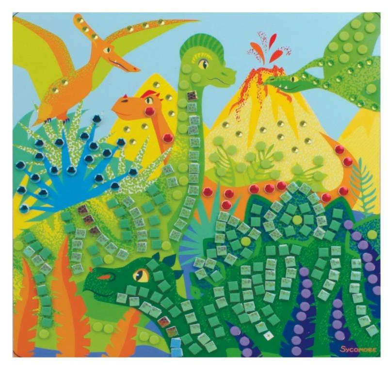 Sycomore Stick & Fun 5 Mosaics Dinosaurs