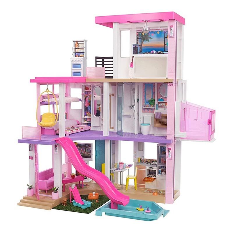 Barbie Dreamhouse (3.75-ft) 3-Story Dollhouse Playset with Pool and Slide