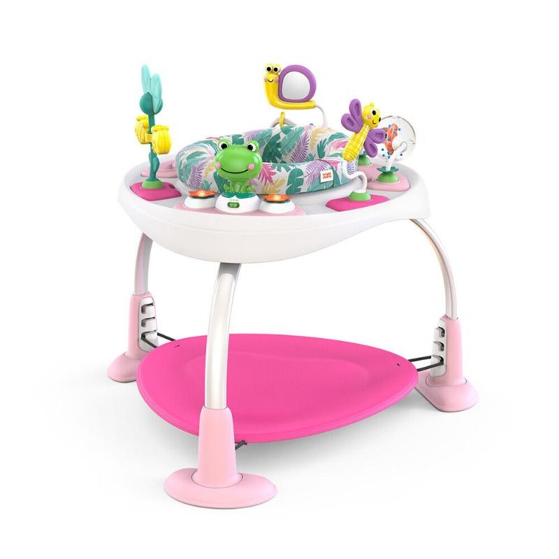 Bright Starts Baby 2 In 1 Activity Center Jumper ِAnd Table - Pink