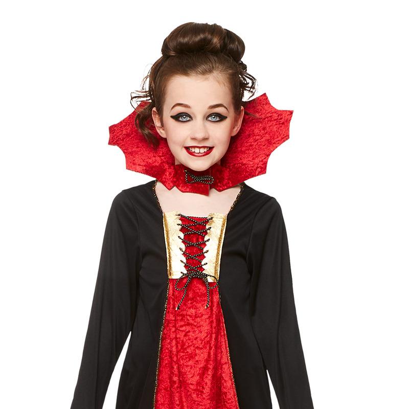 Mad Toys Vampiress Kids Costume Halloween Dress Up Set - Large