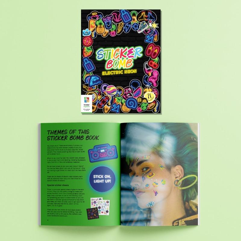 Hinkler Kaleidoscope Sticker Bomb Electric Neon