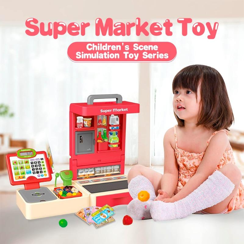 Pretend Supermarket Play Set - 57 Piece
