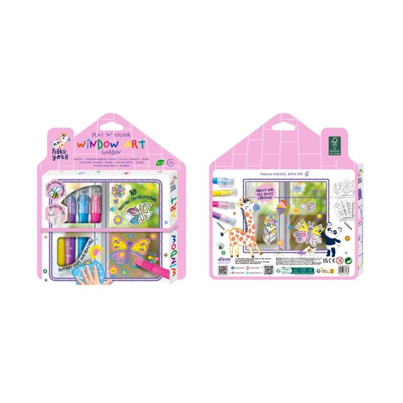 Play ’n’ Colour Window Art Garden Set
