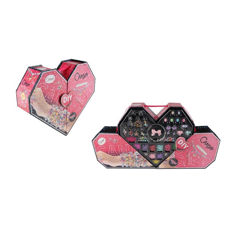 DIY Double Open Peach Heart Jewelry Box