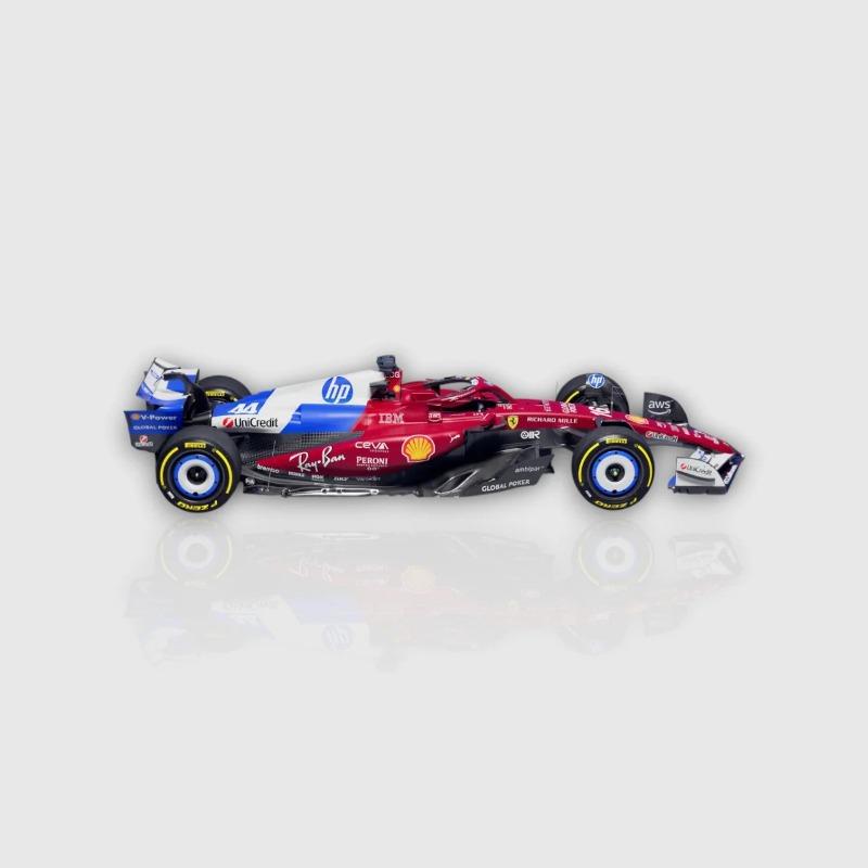 Bburago Ferrari SF-25 F1 Lewis Hamilton Model with Helmet & Display Base