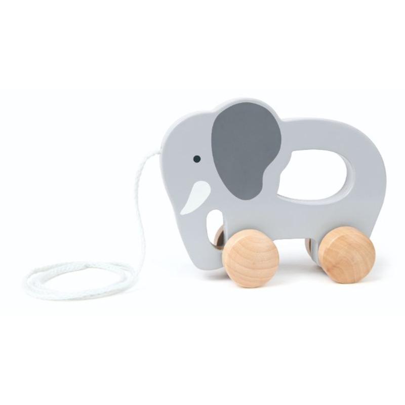 Hape - Elephant Push and Pull Toy