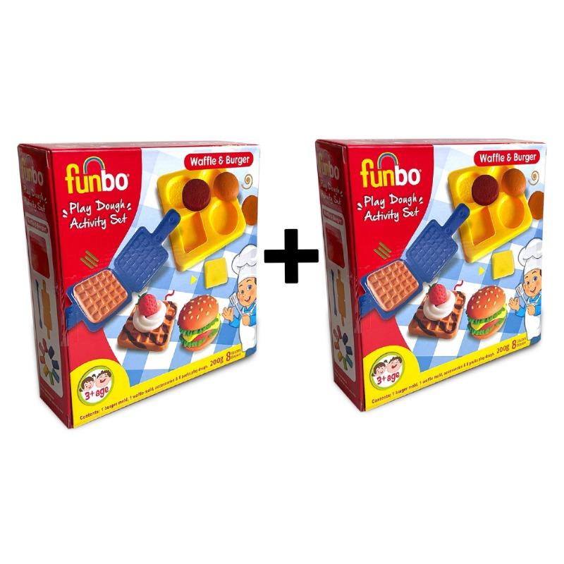 اشتري 1 واحصل على 1 مجانا فن بو - مجموعة بلاي دو قوالب الوافل والبرجر