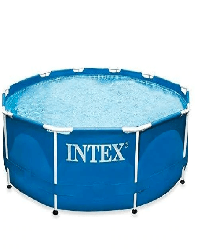انتكس - حوض سباحة دائري بإطار معدني مع فلتر