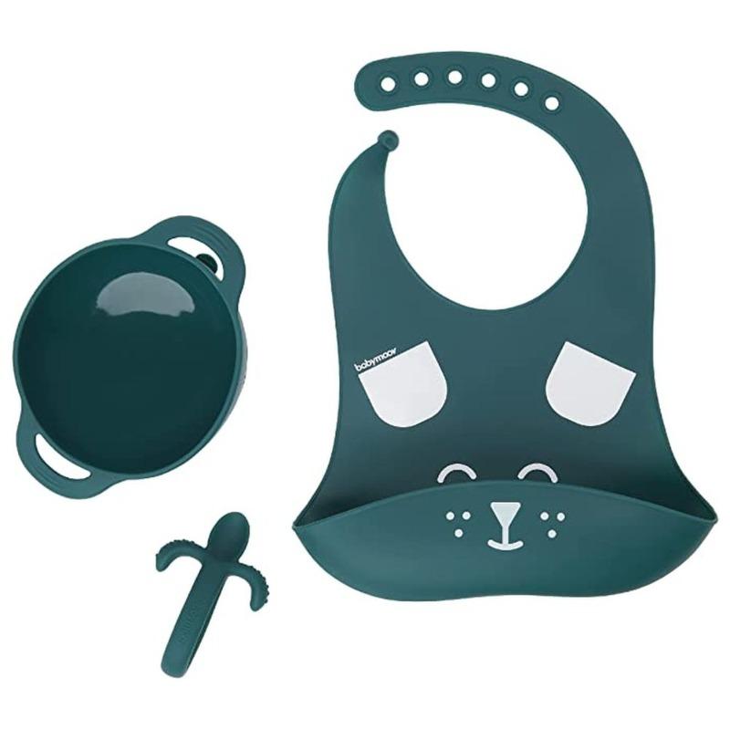 Babymoov Silicone Weaning Set 3 Pieces - Blue