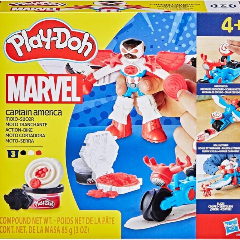 Play Doh Marvel Captain America Moto Slicer Playset