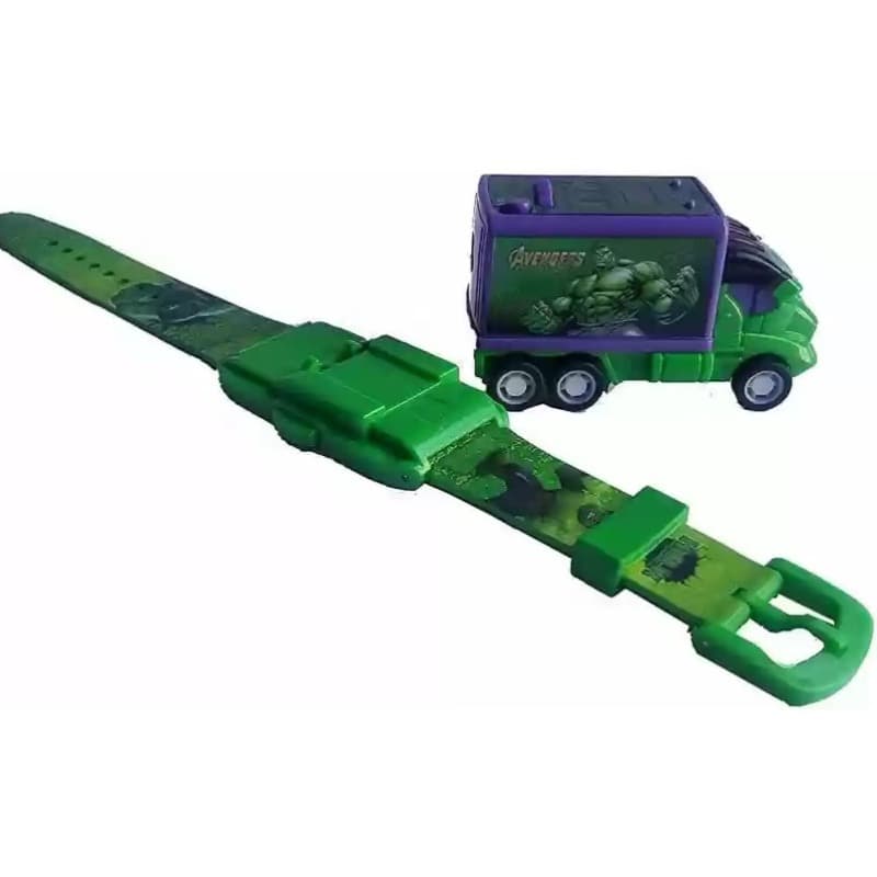 Pull Back Truck Projector Watch Hulk
