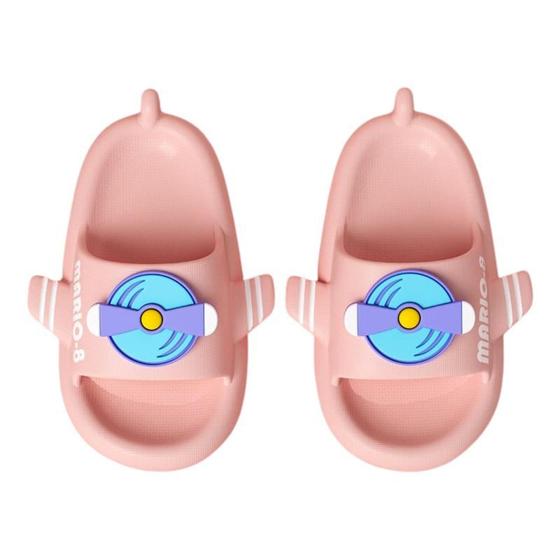 تشيرفل ماريو - سليبر الأطفال بتصميم الطائرة لون وردي