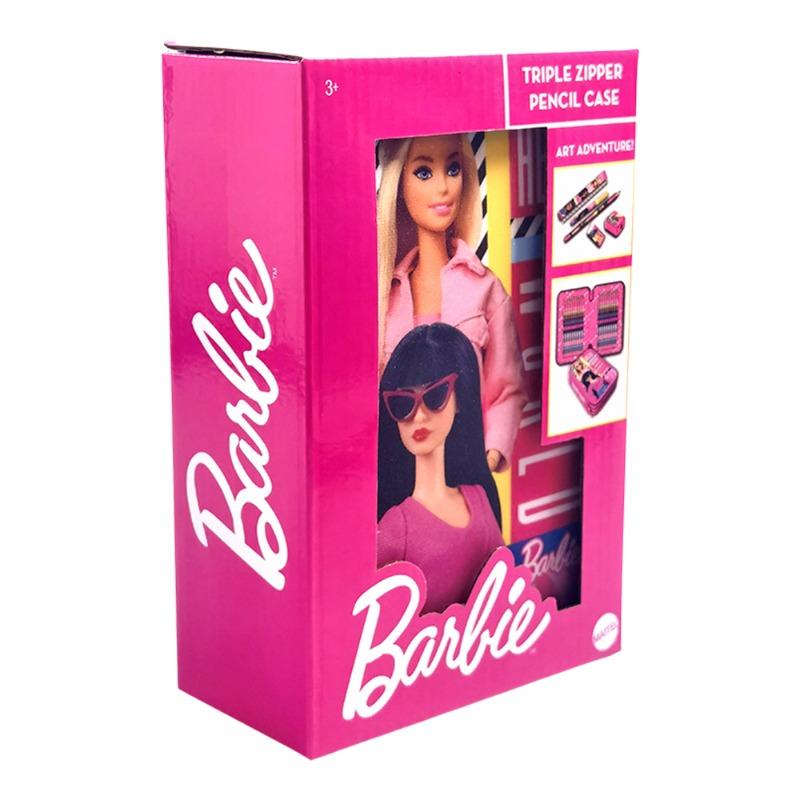 Barbie 3 Zippers Pencil Case