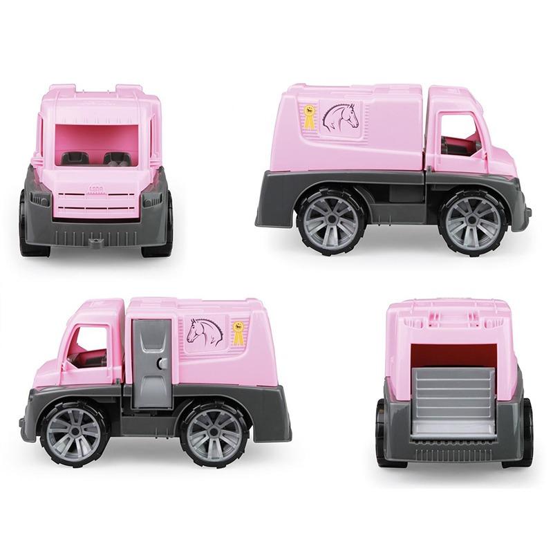 تروكس - عربة نقل الخيول مع الملحقات - لون وردي