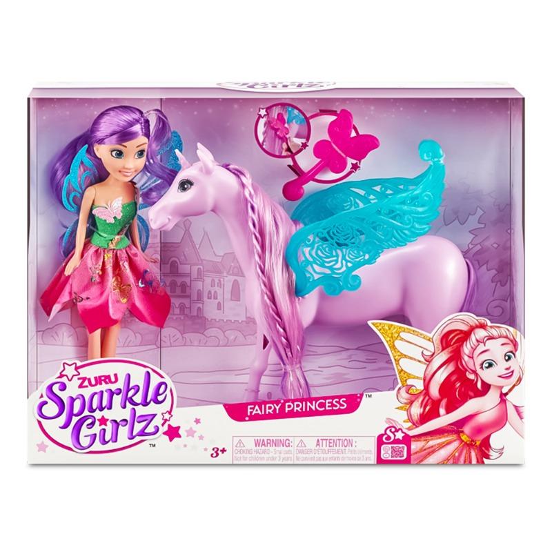 Sparkle Girlz Fairy Princess with Horse Playset