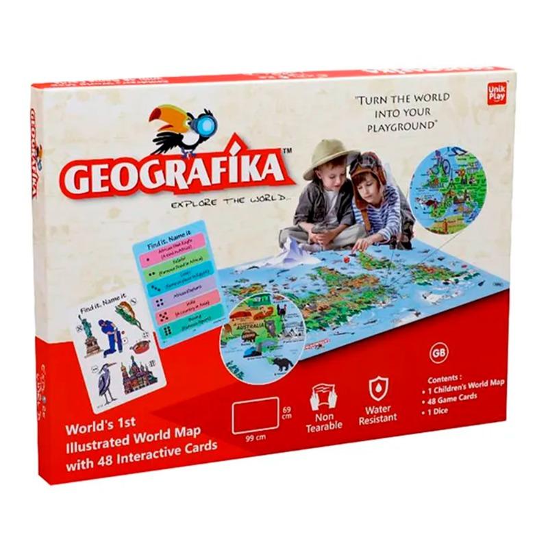 يونيك بلاي - لعبة خريطة العالم جيوغرافيكا