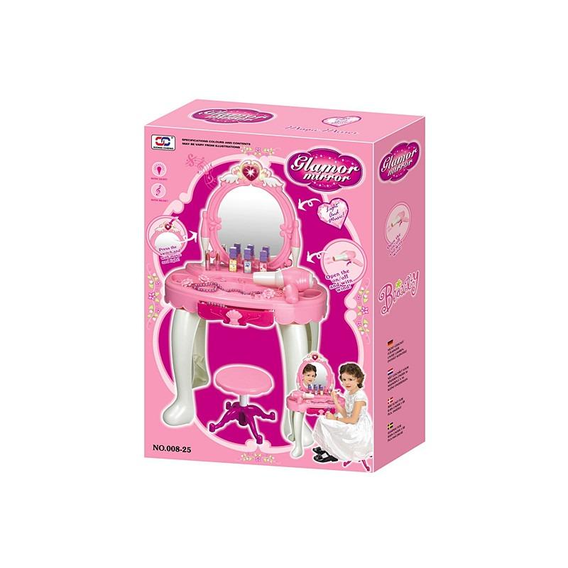 Dresser with Music and Light - Pink/White