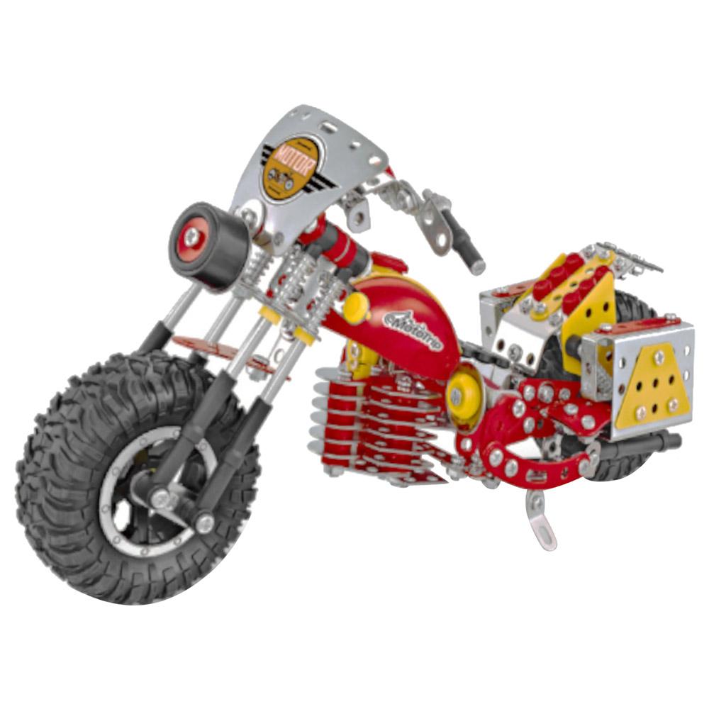 Assembly Alloy Motorcycle Building Playset - 450 Pcs