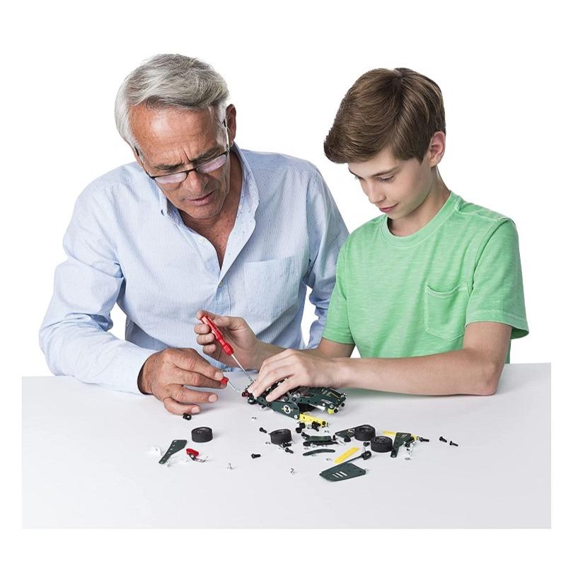 Meccano 5-in-1 Pull Back Car Building Kit - Green