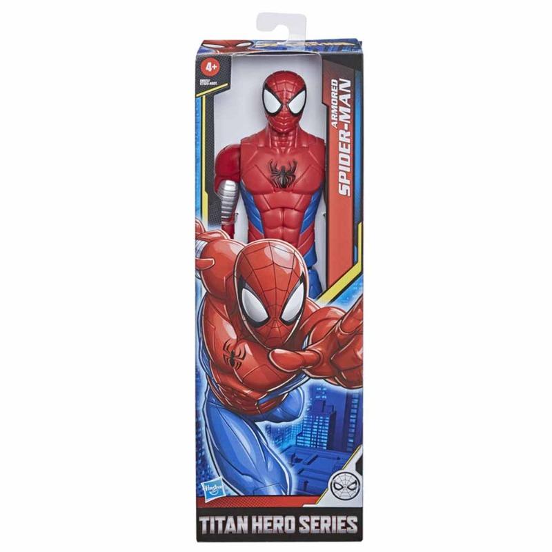 Spider-Man Titan Armored Figure 12 Inch - Poseable Action Toy