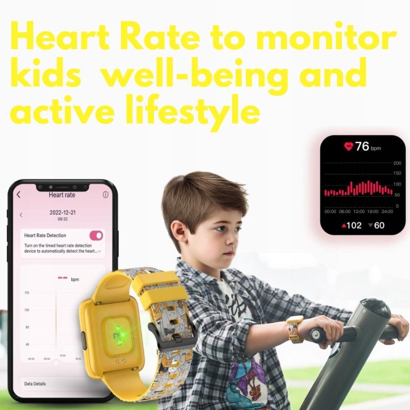 WatchOut Champion Kids & Teens Smartwatch with Habit Building, Heart Rate, Activity Track, 22 Sports Mode, Waterproof, Class Lock (Sunshine Yellow)