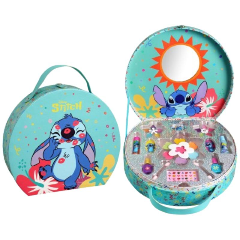 Air Val Stitch Round Makeup Case