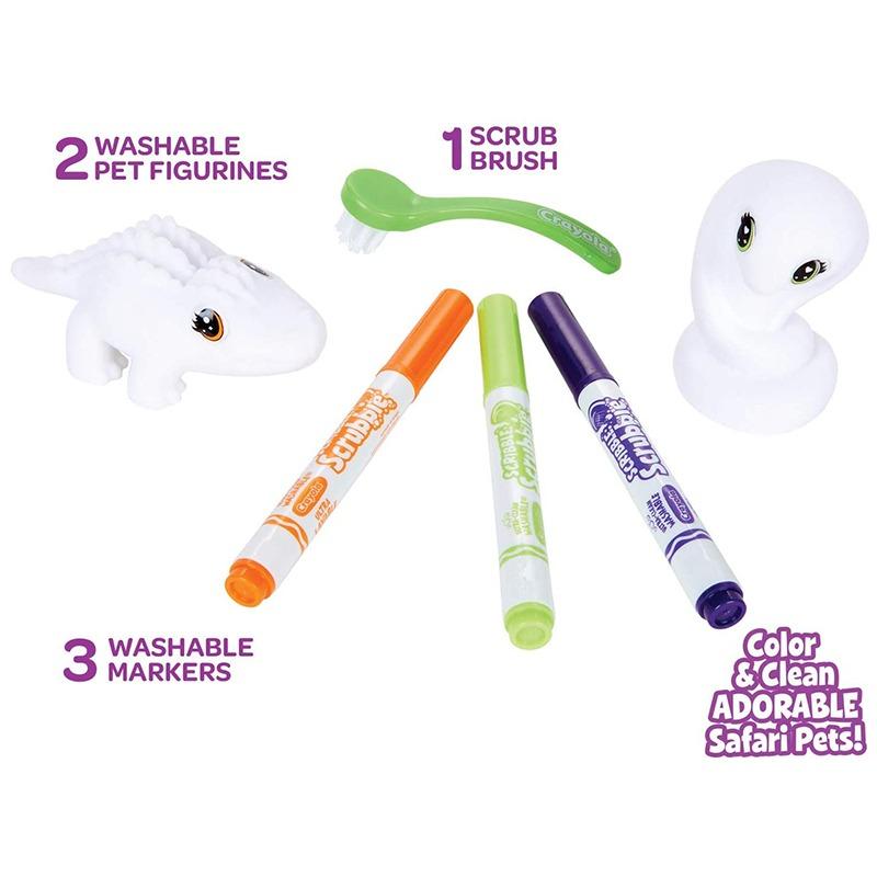 كرايولا - مجموعة تلوين حيوانات سفاري سكريبيل سكرابي