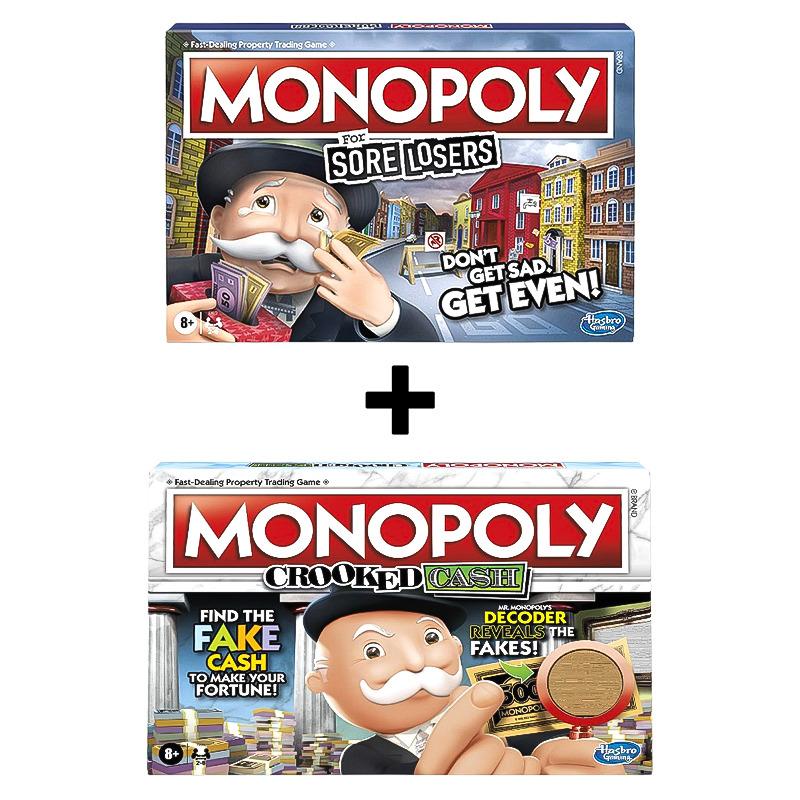 اشتر 1 واحصل على 1 مجانا - لعبة مونوبولي كروكد كاش + لعبة مونوبلي سور لوزرس