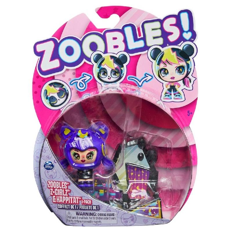 Zoobles Z-Girlz Snowfie Figure With Happitat