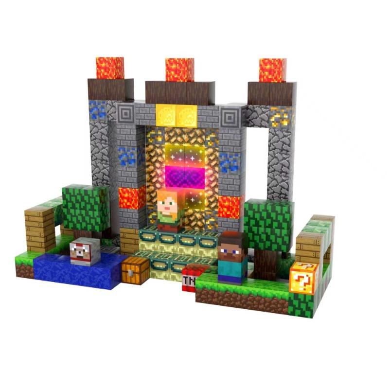 Minecraft Portal Magnetic Building Blocks Set – 150 Pieces
