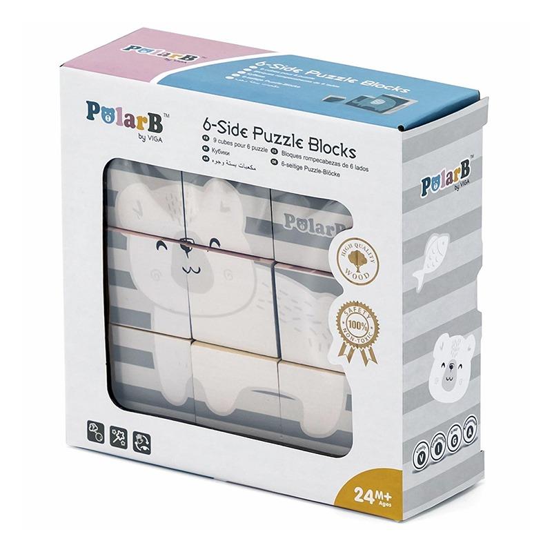 VIGA 6 Side Puzzle Blocks