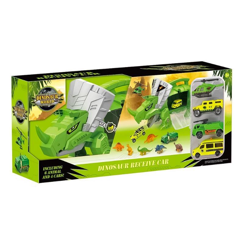 شاحنة الديناصورات دينو مع السيارات
