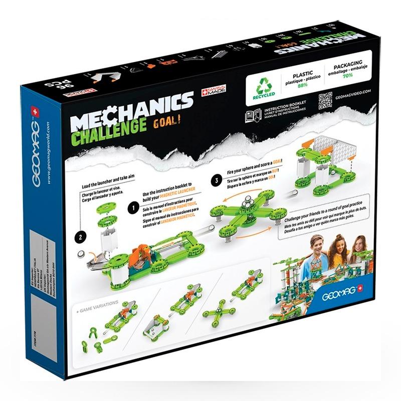 Geomag Mechanics Recycled Challenge Goal - 96 Pcs