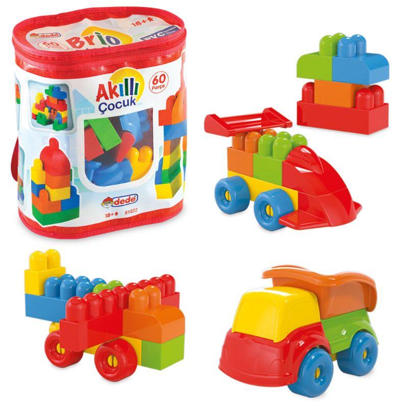 Dede Toys Brio Blocks - 60 Pcs