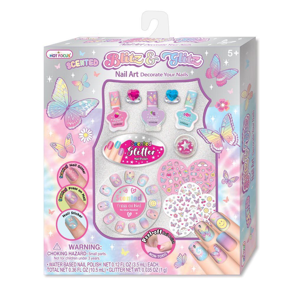 Hot Focus Blitz And Glitz Nail Art Butterfly