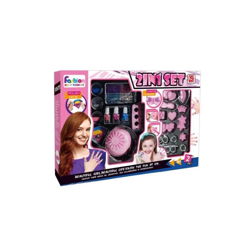 Fashion Nail Polish 2 In 1 Set For Kids