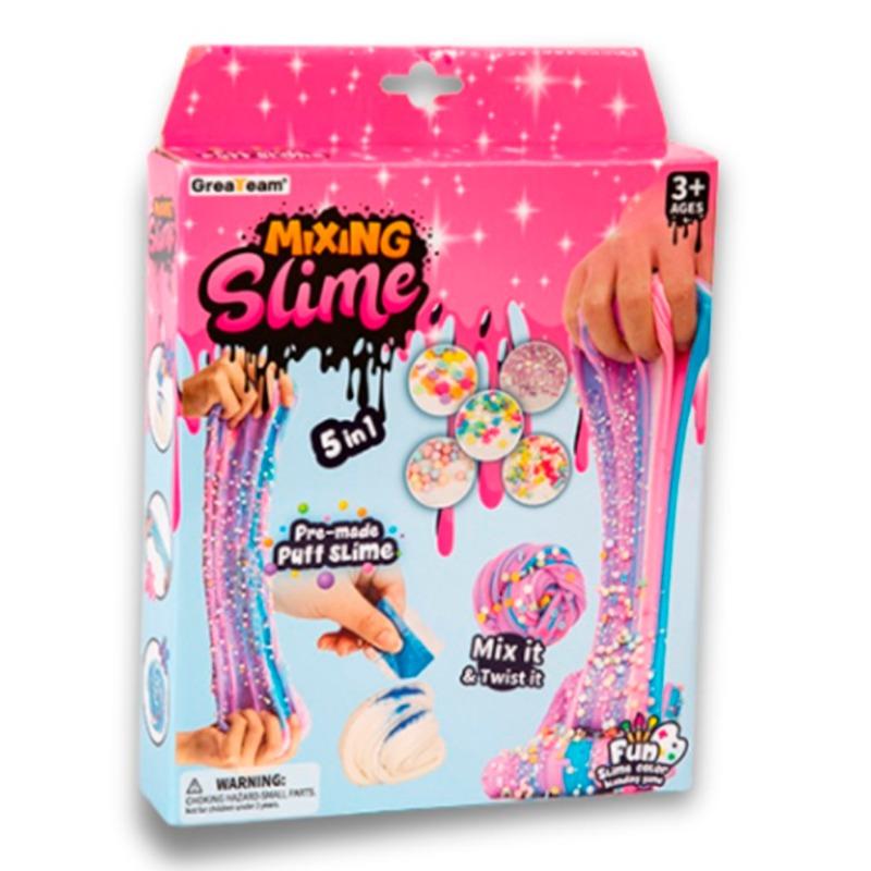 Greateam Mixing Slime 5 In 1 Puff Slime