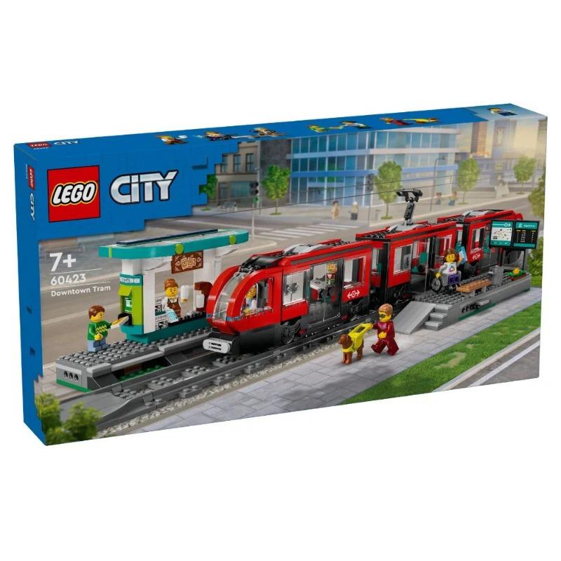 LEGO City Trains Downtown Streetcar and Station 60423