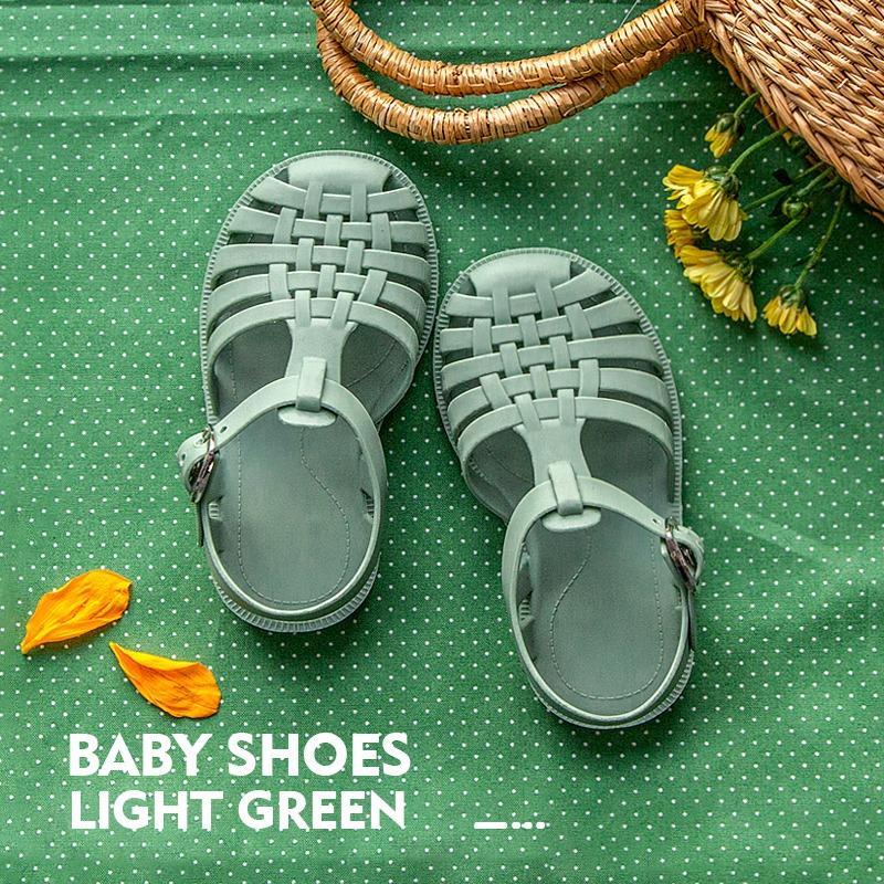 Cheerful Mario Baby Sandal Green Color