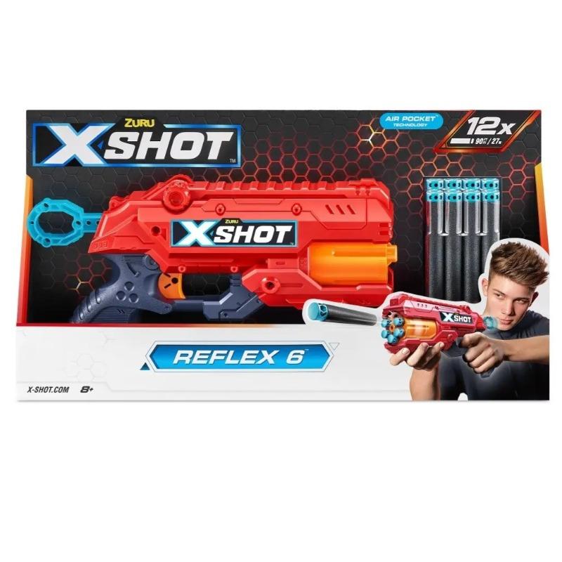 إكس شوت - لعبه مسدس إكسل ريفلكس 6 لون برتقالي