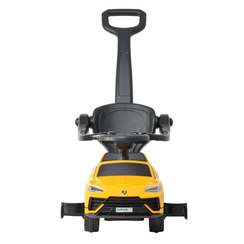 TOBBI Lamborghini Urus 3-in-1 Ride-On Car with Push Bar – Yellow